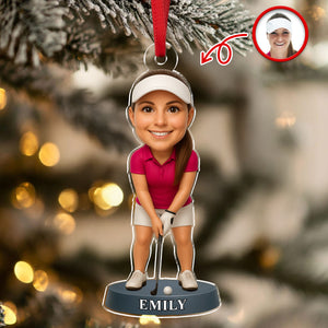 Custom Photo Golf 3D Effect Figure Art Acrylic Ornament Gifts For Golf Lovers HA75 897624