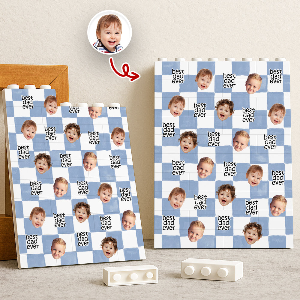 Custom Photo Best Dad Ever, Best Mom Ever Brick Blocks Gift For Family TH10 169953