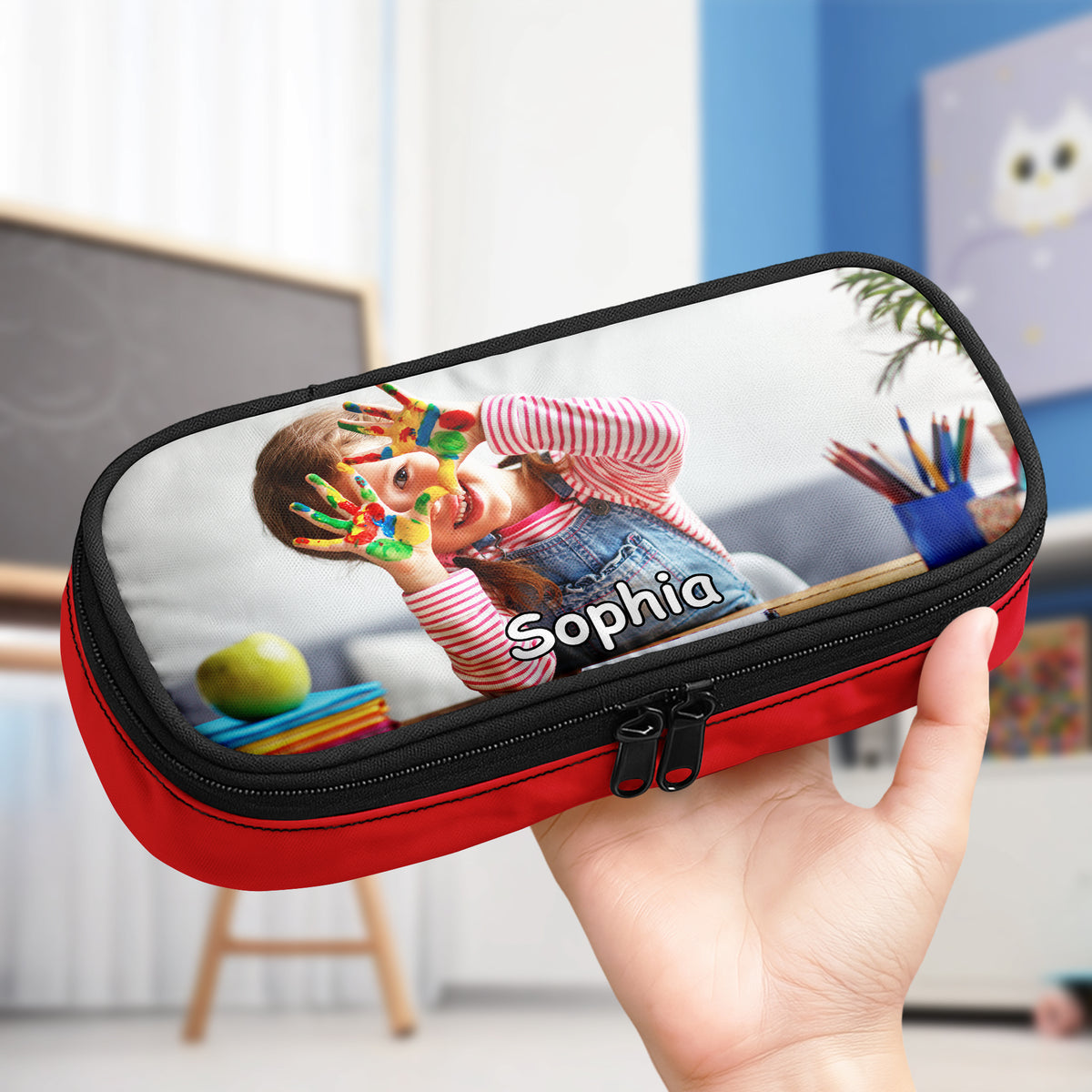 Custom Kid Photo Pencil Case Personalized Back To School Gift For Daughter Son CH07 896228