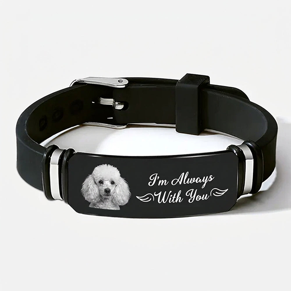 Custom Dog Photo Memorial Bracelets with Photo - I'M Always With You CH07 180288