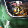 Happy Birthday 250 Years of America Patriotic Fishing - Bass Fisherman Car Window Decal Sticker LM32 899163