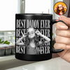 Personalized Vintage Photo Best Dad Mom Ever Black Mug Gift For Father's Day HA75 921432