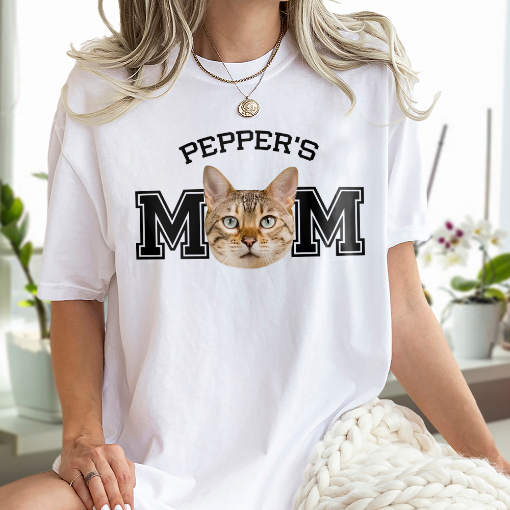 Custom Photo Cat - Cat's Dad, Cat's Mom Bright Shirt HA75 892472