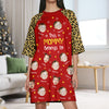 Custom Cute Face This Grandma Mom Belongs To Women's Sleep Tee, Raglan Nightgown LM32 897483