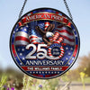 Custom Family Name American Pride Patriotic 250th Anniversary Eagle 1776–2026 Stained Glass Suncatcher HO82 901486