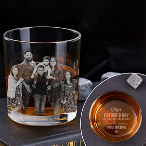 Custom Photo We Love You Every Day Whiskey Glass TH10 892787