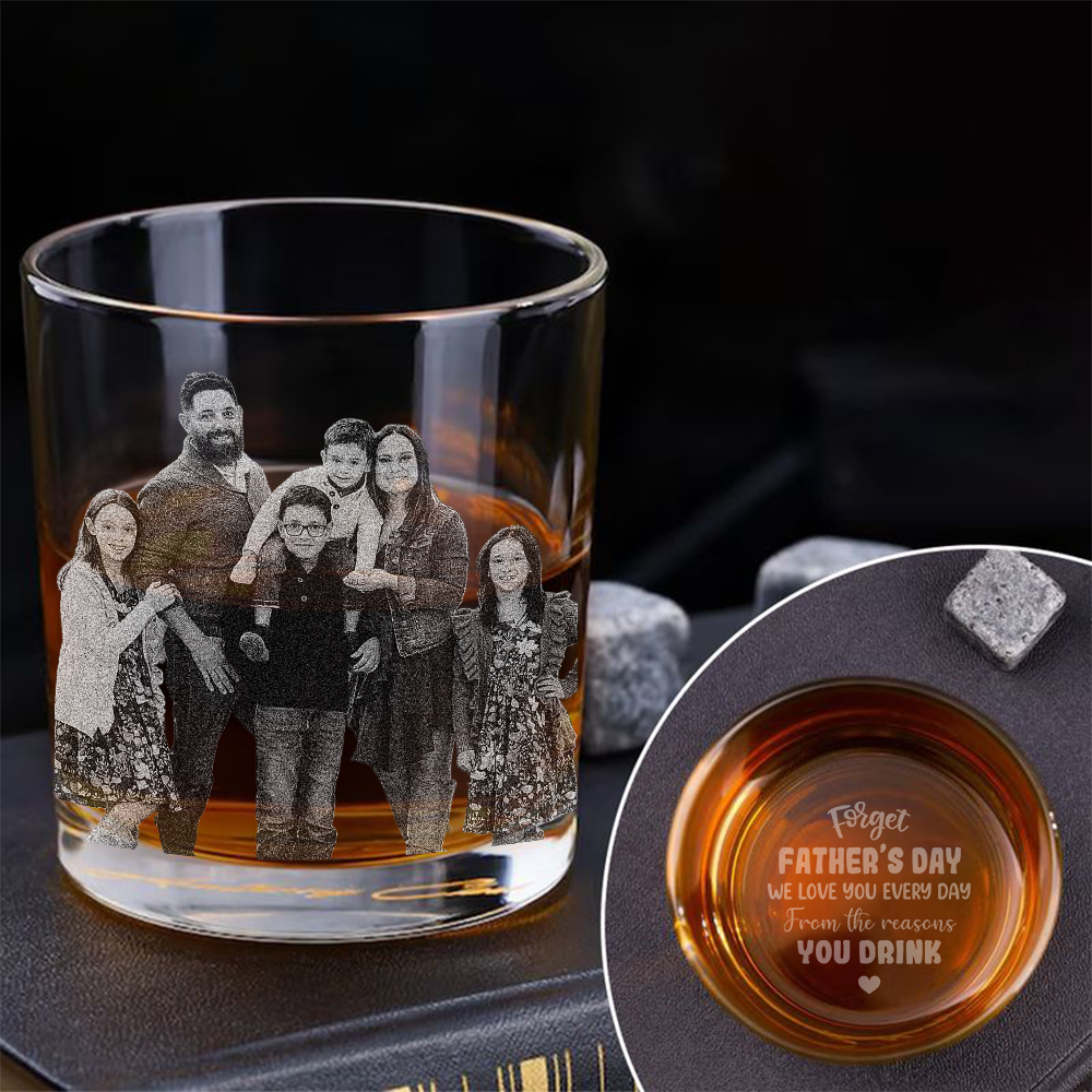 Custom Photo We Love You Every Day Whiskey Glass TH10 892787