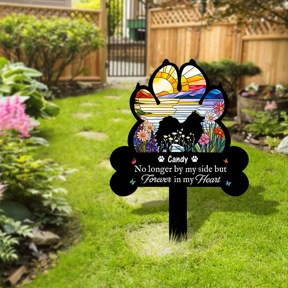 Personalized You Left Paw Prints Forever On Our Hearts - Personalized Garden Stake CH07 896236