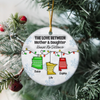 The Love Between Grandma & Granddaughter Knows No Distance - Personalized 3D Inflated Effect Ceramic Ornament Ch07 899340