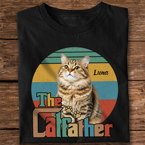 Custom Pet Photo The Dog Cat Father Dark Shirt For Dog And Cat Lovers HO82 894440