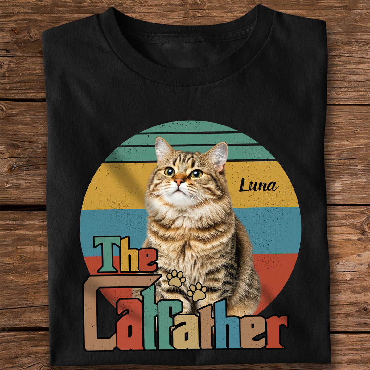 Custom Pet Photo The Dog Cat Father Dark Shirt For Dog And Cat Lovers HO82 894440