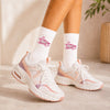 Personalized Mascot Embroidered Socks, Custom Name & Number School Spirit Socks, Team Mascot Gift for Students HO82 903480