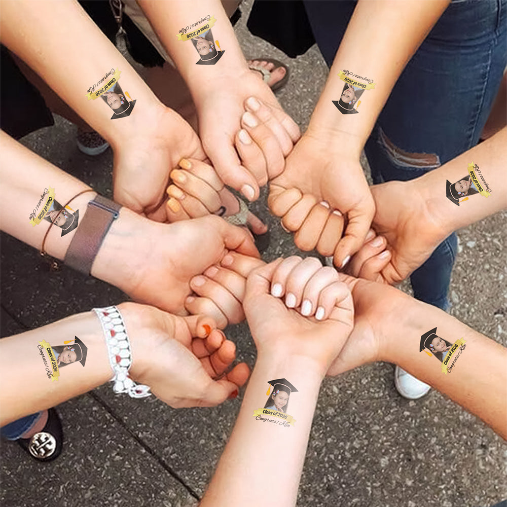Personalized Graduation Class of 2026 Temporary Tattoos HO82 901464