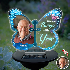 Custom Photo Your Wings Were Ready Solar Light Memorial TH10 896051