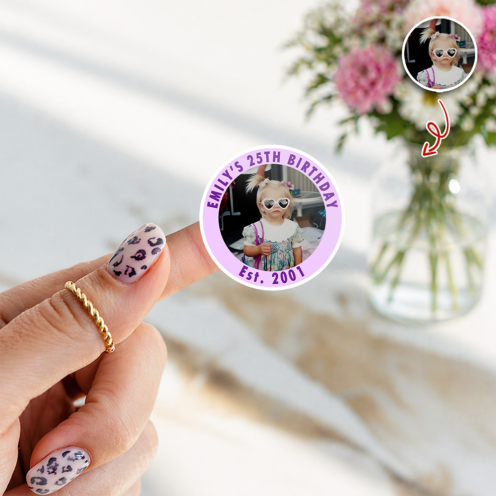 Custom Photo Roll Sticker Unique Party Favor, Birthday Decor HA75 921208