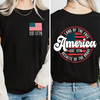America Est. 1776 Land Of The Free Because Of The Brave Front & Back Dark Shirt LM32 669239