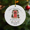 Personalized First Christmas At Ceramic Ornament, New Home Holiday Keepsake HO82 903600
