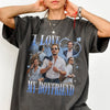 Custom Photo I Love My Boyfriend/Girlfriend Vintage Style Couple Comfort Shirt HO82 894902