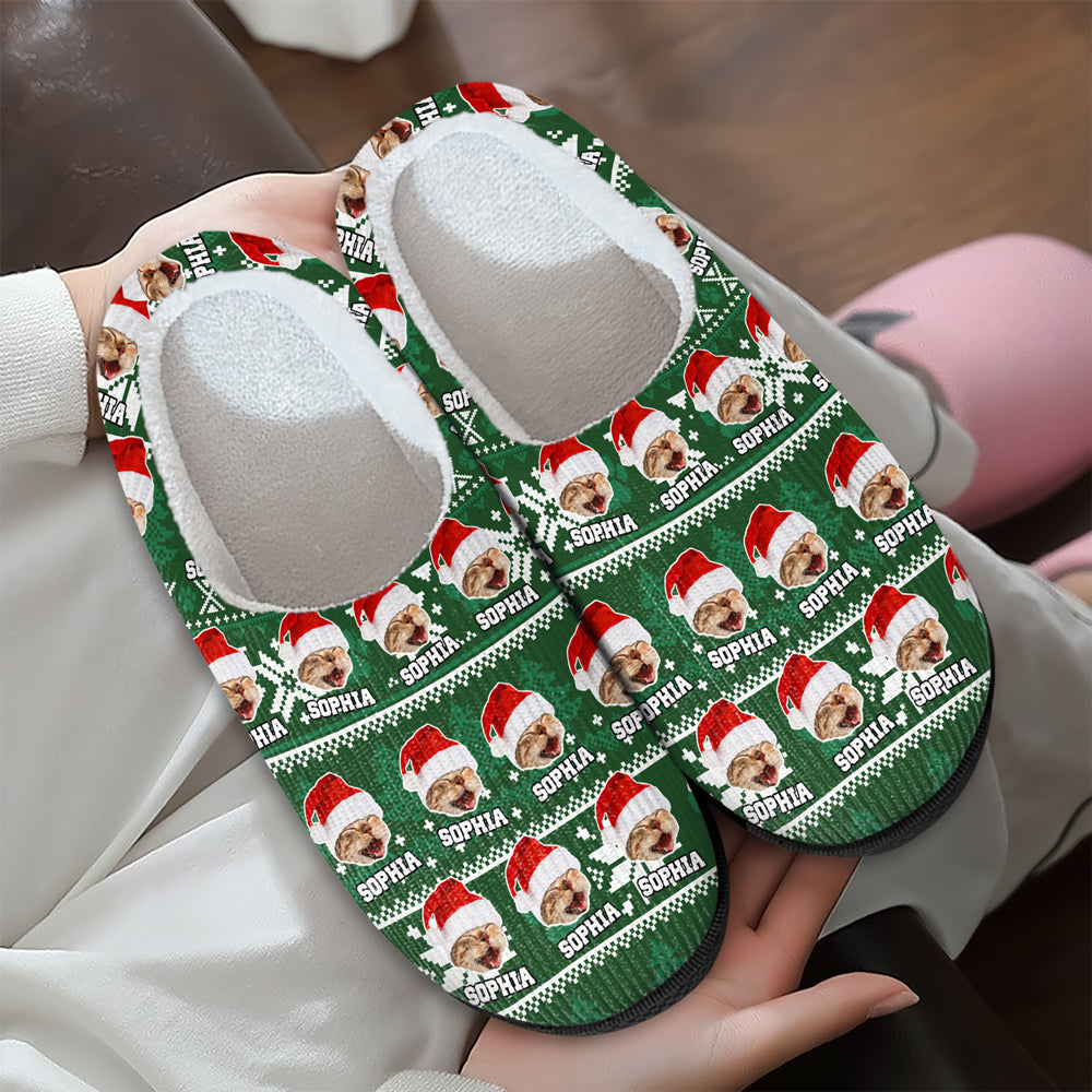 Custom Pet Photo Slipper - Christmas Gift For Dog And Cat Lovers TH10 894451
