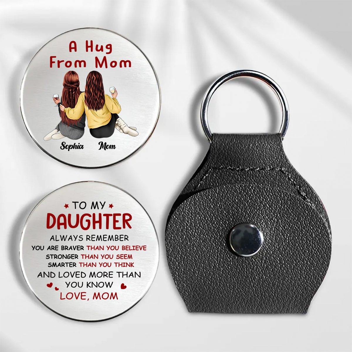 Personalized A Hug You Can Hold Pocket Hug Birthday Gifts For Mom, Daughter HO82 900784