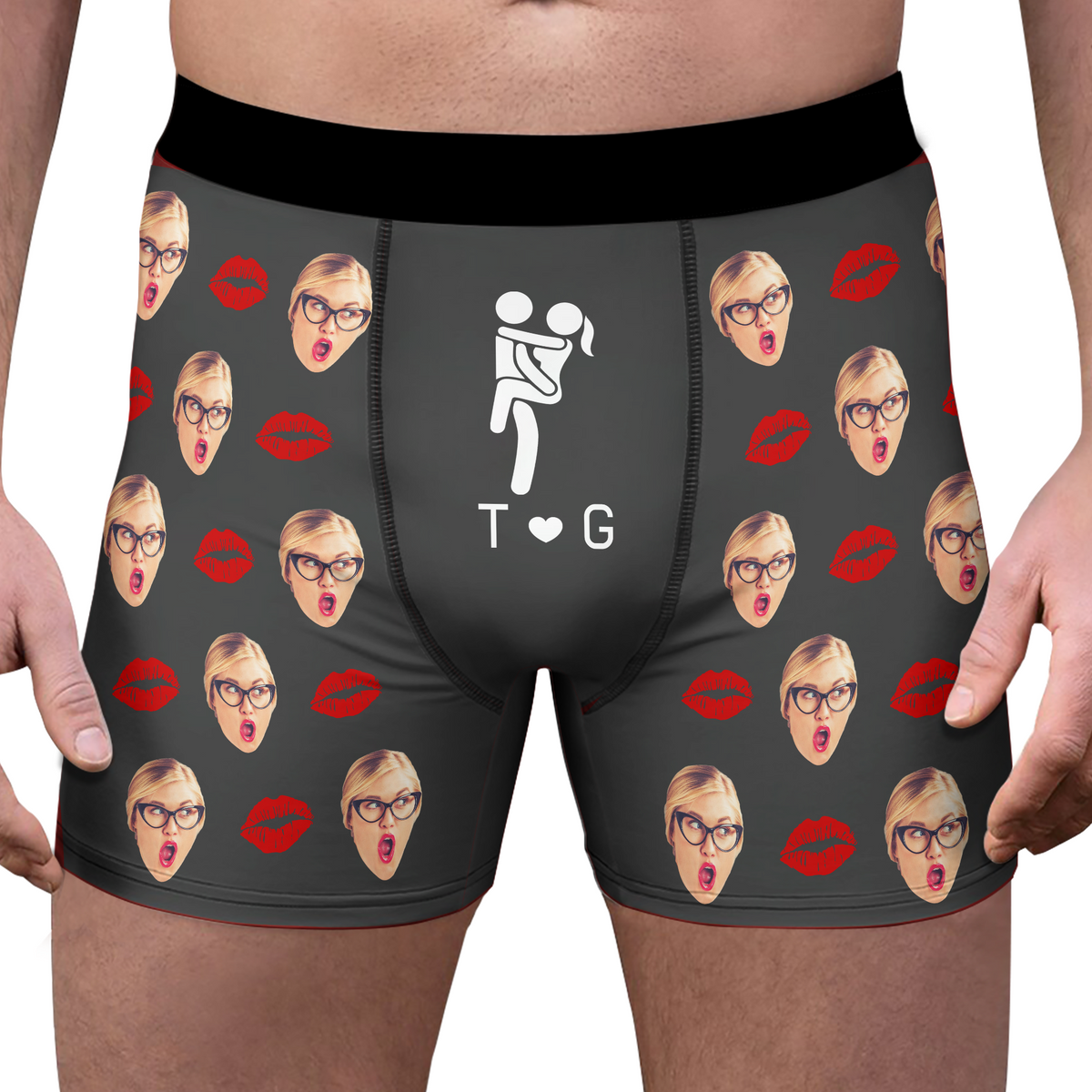 Custom Photo Novelty Boxer Briefs, Funny Custom Underwear for Men, Humorous Gift for Him LM32 669849