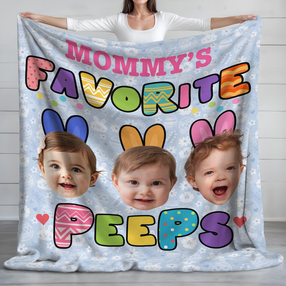 Custom Photo Favorite Peep For Easter Day Blanket TH10 892519