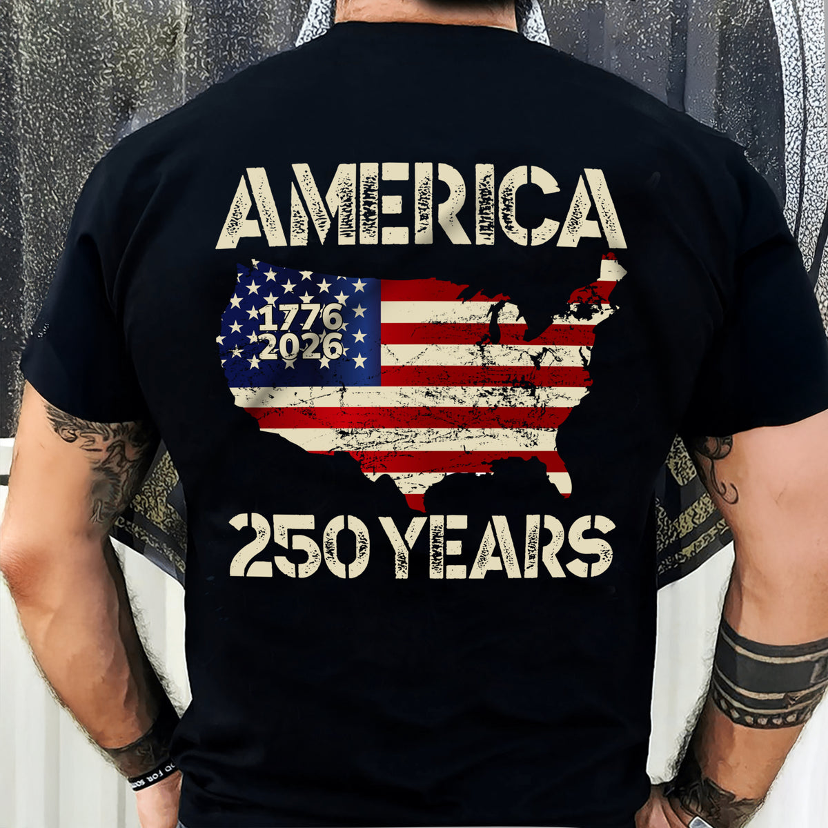 250 Years America Anniversary 250th Independence Day Back Side Dark Shirt HA75 897352
