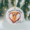 Custom Dog Photo Forever In My Heart Memorial 3D Inflated Effect Printed Ornament CH07 180444