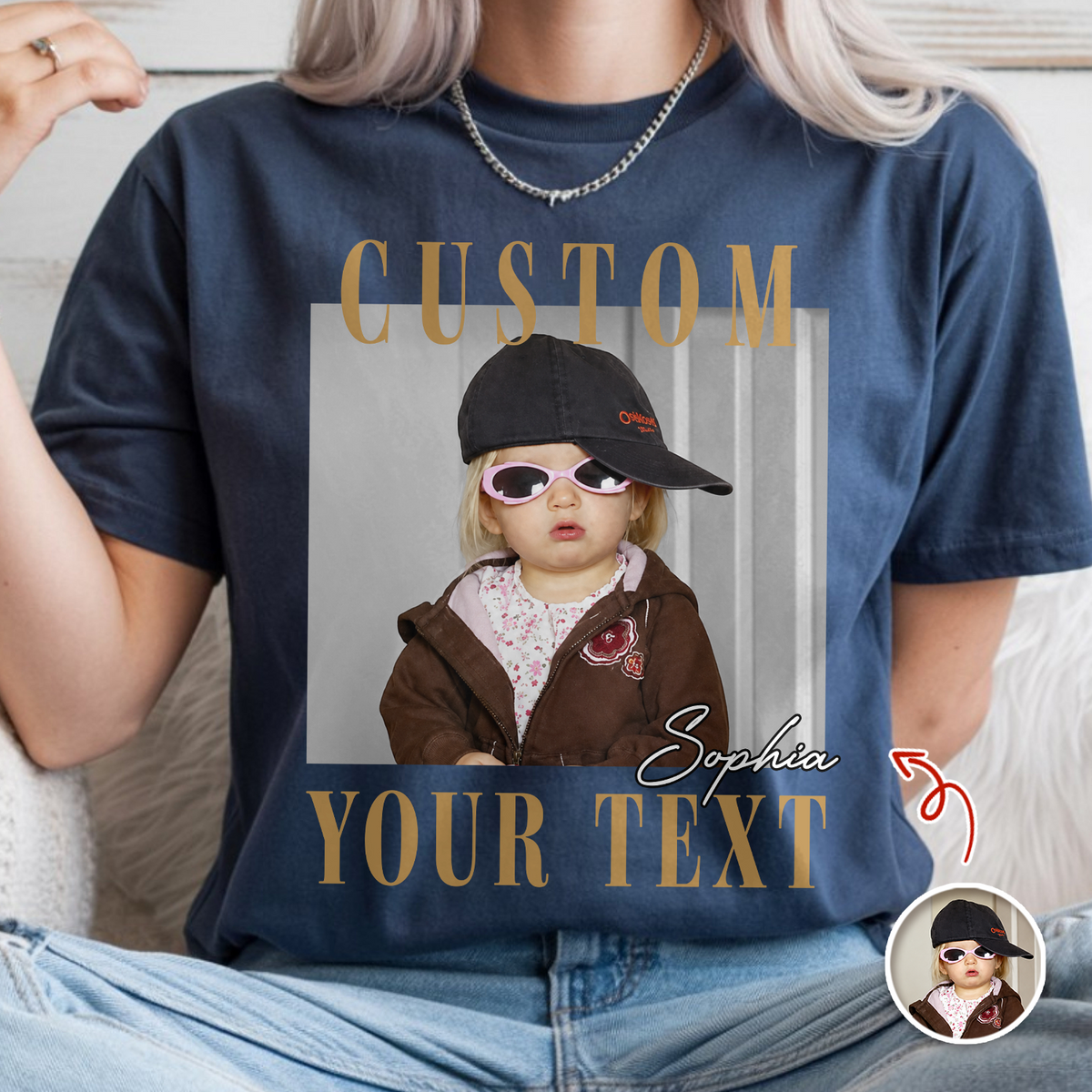 Custom Photo And Your Text Comfort Shirt For Family TH10 170601