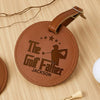 Custom Name The Golf Father Leather Golf Bag Tag Gift with Golf Tees, Personalized Leather Golf Bag Tag Gift with Golf Tees, Gift for Golfer HO82 900816