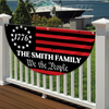 Custom Family Name We The People America Non-Pleated Fan Flag TH10 898537
