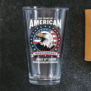 250 Years of America Anniversary Independence Day 2026 Beer Glass CH07 896758