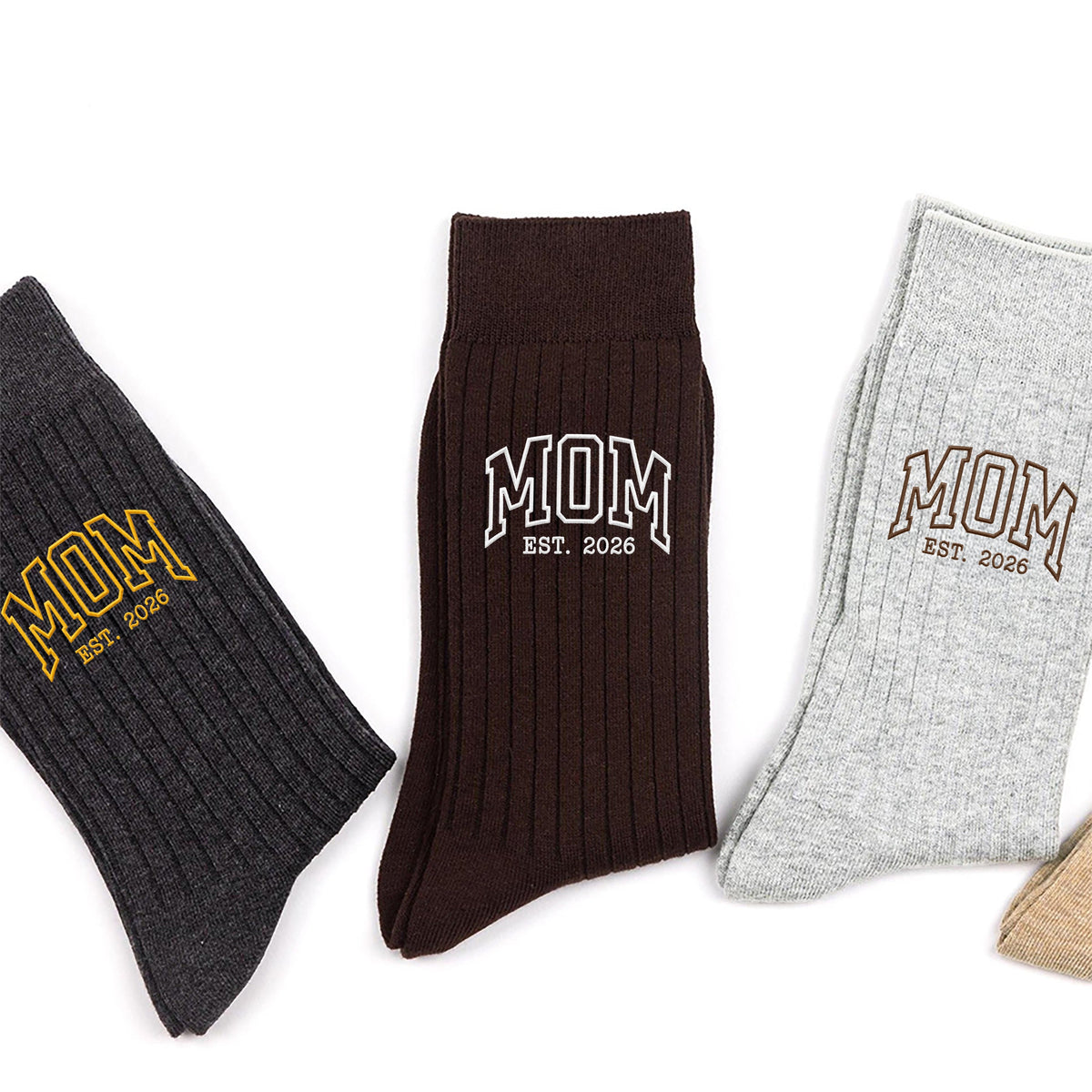 Personalized Dad Mom Est Embroidered Socks Christmas Gift HO82 903514