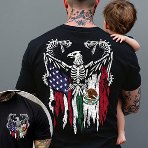 Mexico America Flag Back & Front Shirt HO82 N369 894968