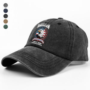 250 Years of America Anniversary Independence Day 2026 Washed Denim Baseball Cap CH07 896760