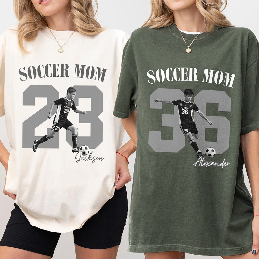 Personalized Vintage Photo Soccer Dad, Sport Dad Comfort Shirt HA75 922164