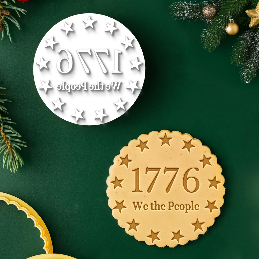 1776 We The People Cookie Stamp Patriotic USA 250 America Cookie Stamp CH07 910176