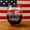 Celebrate Our America 250th Anniversary United States Semiquincentennial Wine Glass HA75 897416