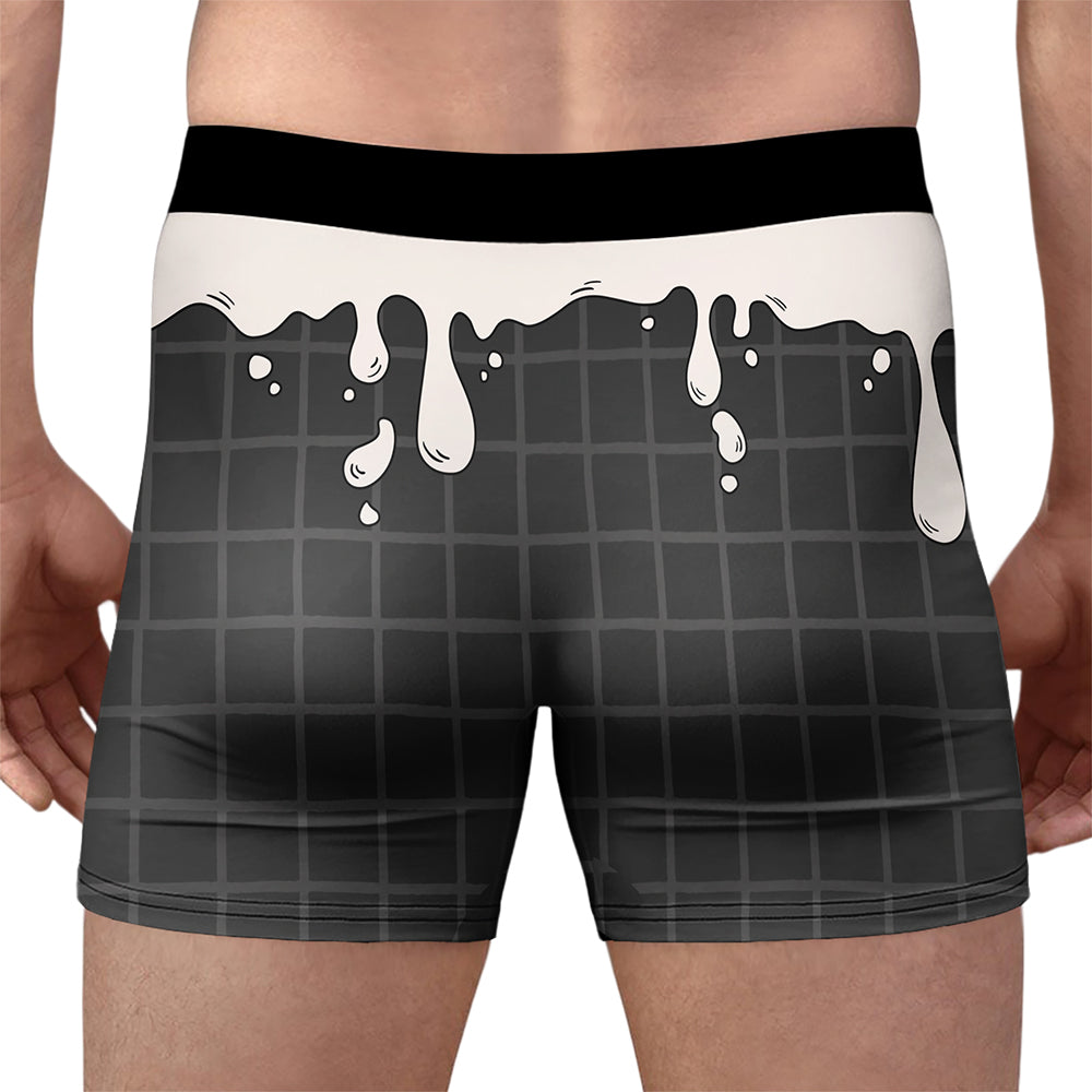 Custom Name Favorite Ice Cream Flavour Boxers - Personalized Gift for Him LM32 899885