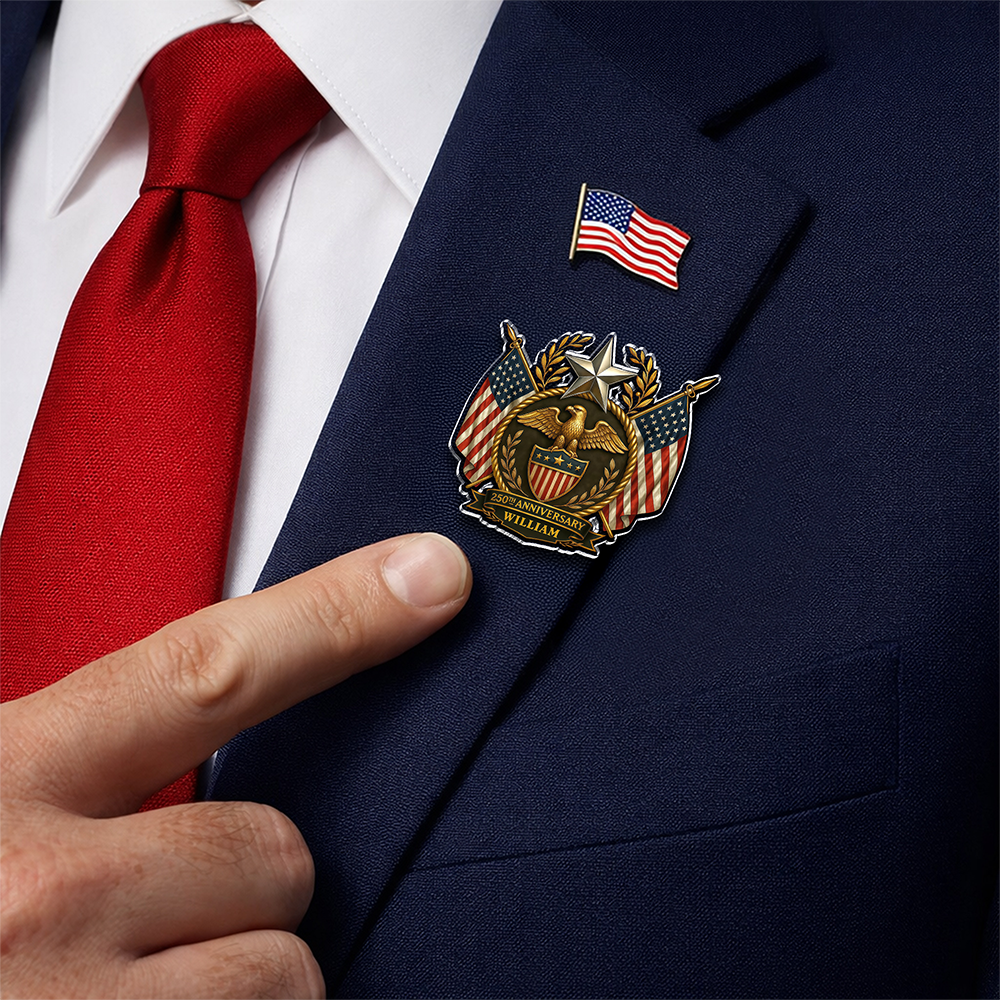 Personalized America 250th Anniversary Acrylic Pin HA75 920966
