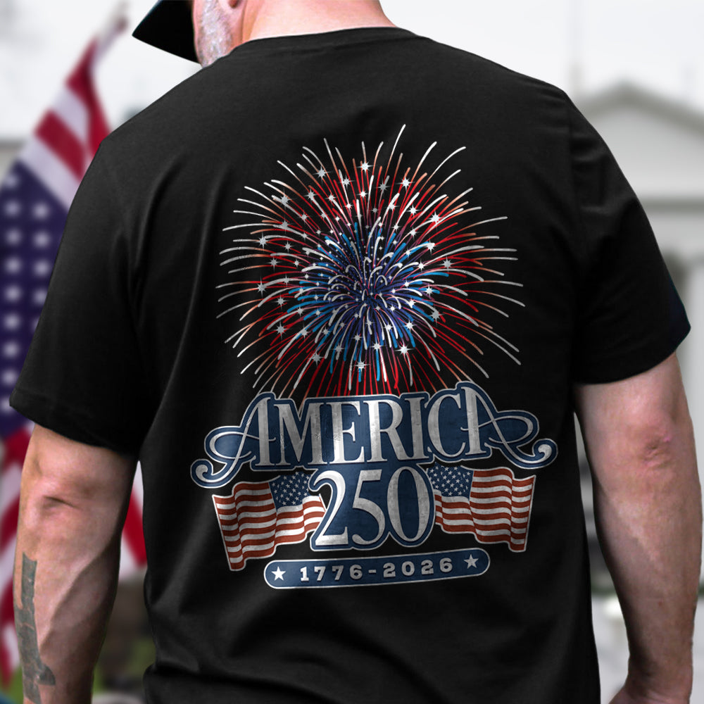 America 250 Firework Back Shirt TH10 894639