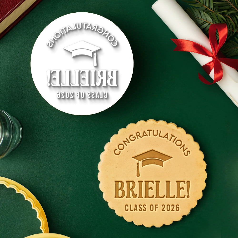 Custom Name Congratulations Class Of 2026 Graduation Cookie Stamp CH07 911042