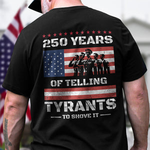 250 Years USA 250th Anniversary America Celebration Back Side Dark Shirt CH07 896740