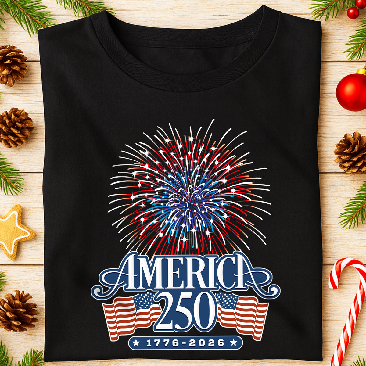 America 250 Firework Front Shirt TH10 894637