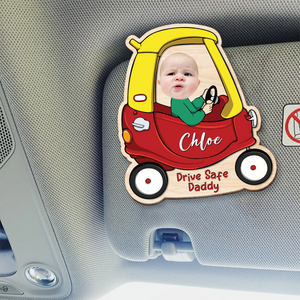 Custom Photo Drive Safe Daddy Car Visor Clip HA75 890666