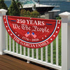 Custom Family Name 250 Years We The People 1776-2026 Non-Pleated Fan Flag LM32 669203
