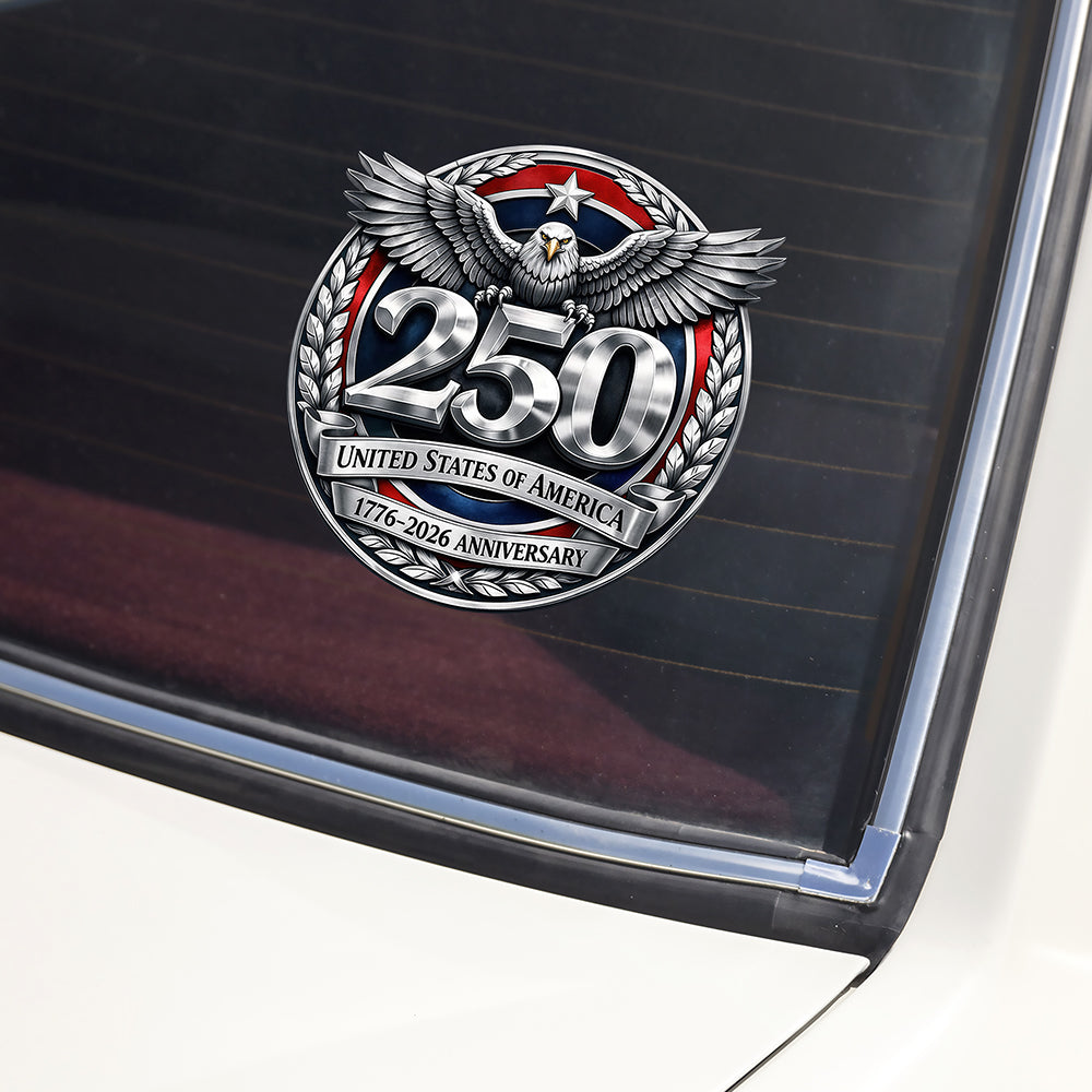 United States Of America 1776-2026 Anniversary Car Window Decal Sticker CH07 910390