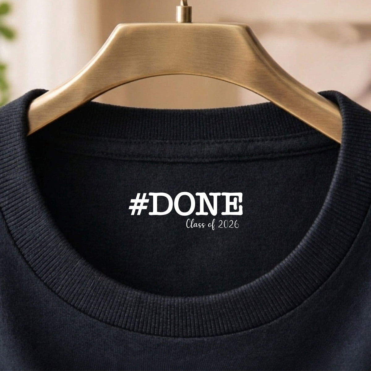 Personalized Done Class Of 2026 Graduation Neck Print Back Shirt LM32 899417