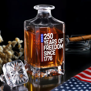250 Years Of Freedom 250th Birthday America Flag 4th Of July Decanter HO82 894802