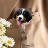 Custom Cute Pet Face & Name Acrylic Badge Reel Gift For Dog Lovers CH07 910758
